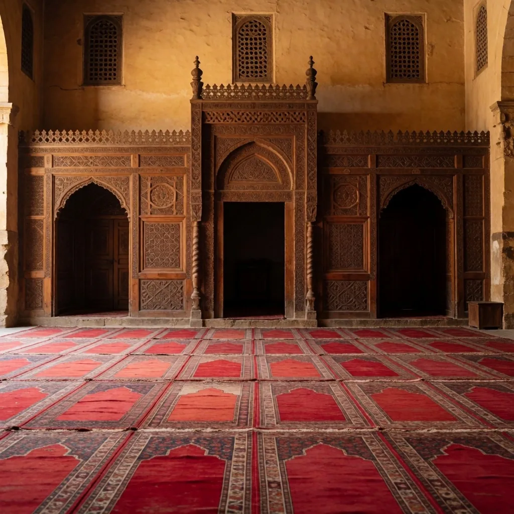 Interior of a traditional place of worship