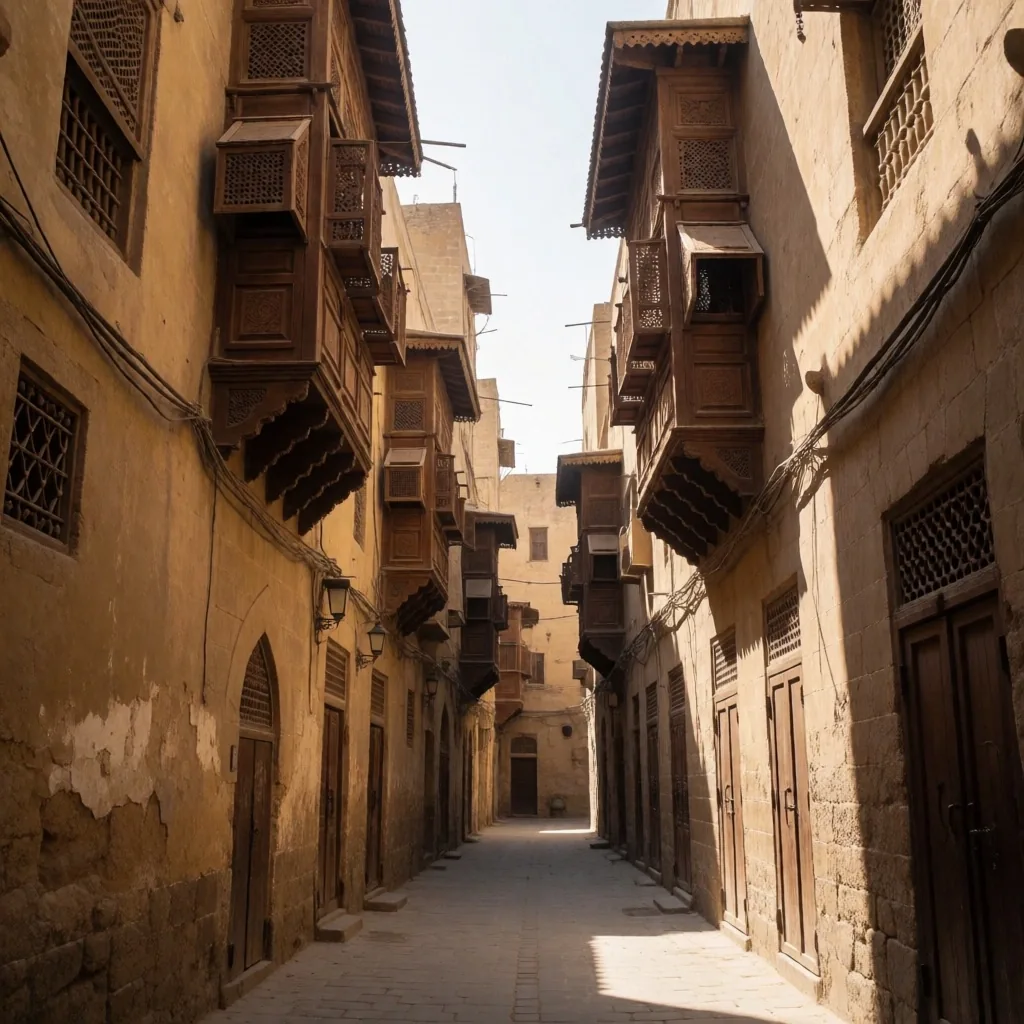 Traditional neighborhood street with conservative architecture